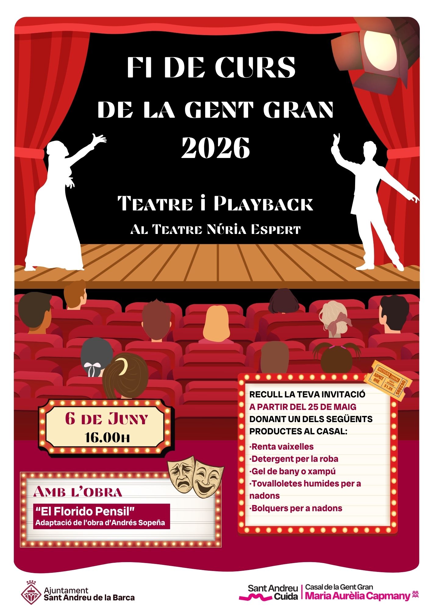 Fi de Curs de la Gent Gran 2026 - Grup de Teatre i Playback